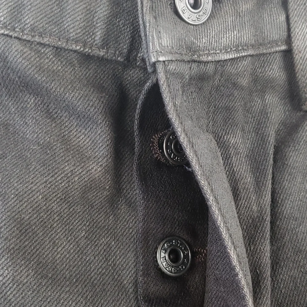 G-STAR Raw 5620 Low Tapered Moto Jeans Size 32 x 32 Waxed Gray